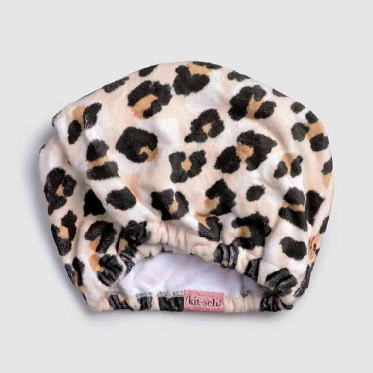 Quick Dry Hair Towel-Leopard